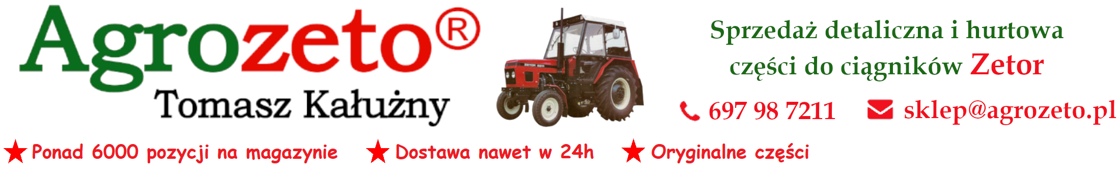 Logo firmy Części do ciągników Zetor Agrozeto