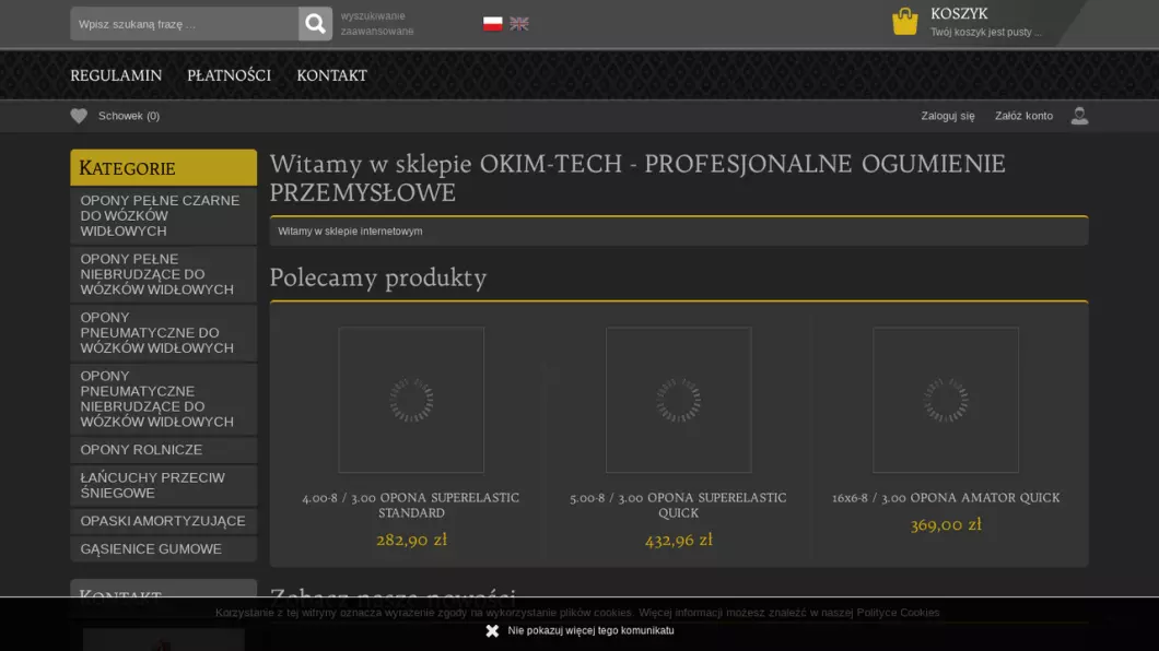 Zrzut ekranu strony
