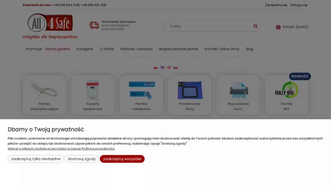 Zrzut ekranu strony