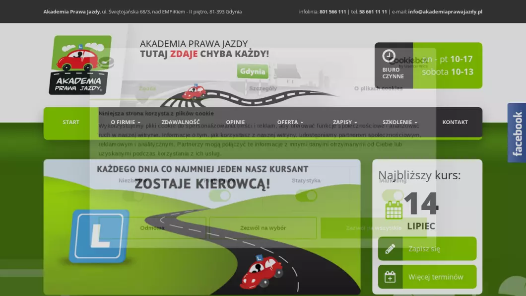 Zrzut ekranu strony