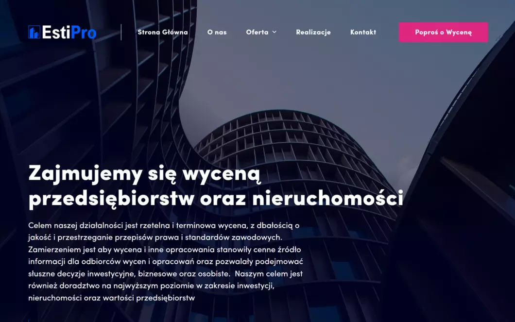 Zrzut ekranu strony