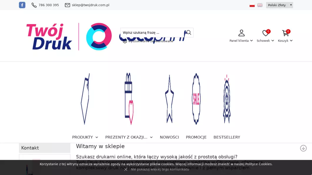 Zrzut ekranu strony