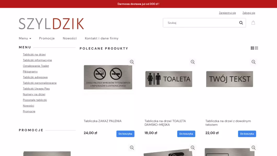 Zrzut ekranu strony