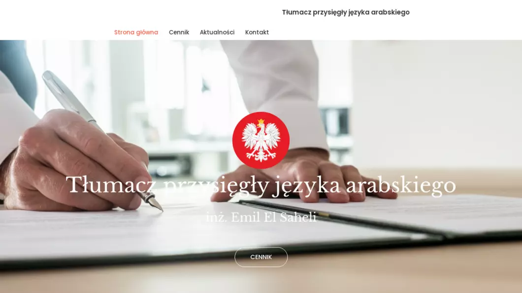 Zrzut ekranu strony
